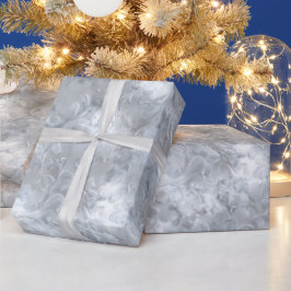Elegant pärl silver frost glans abstrakt mönster presentpapper