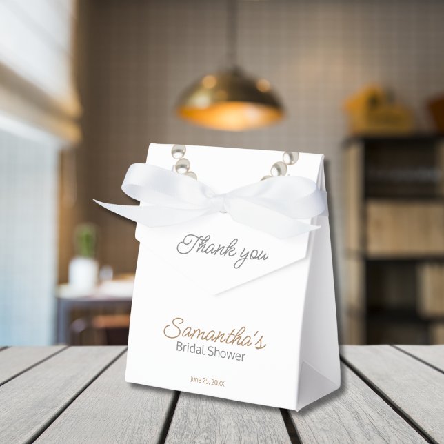 Elegant pärlhalsband Bröllopsdusch presentaskar (Skapare uppladdad)