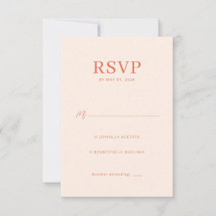 Elegant Päron RSVP-kort OSA Kort