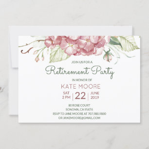 Elegant Party Blommigten Inbjudningar