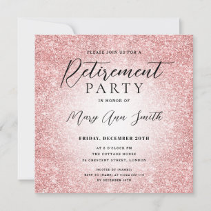 Elegant, Party Glam Ro Guld Glitter i Pension