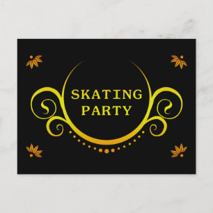 elegant party inbjudan vykort