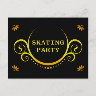 elegant party inbjudan vykort