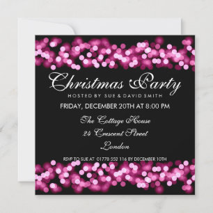 Elegant Party Rosa Hollywood Glam Inbjudningar