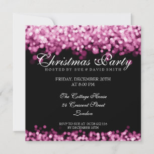 Elegant Party Rosa Shiming Ljus Inbjudningar