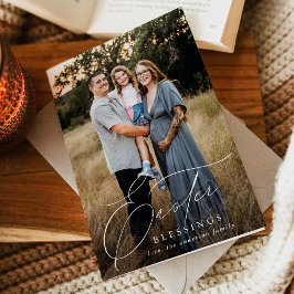 Elegant Påsk Blessings 3-foto Helgkort