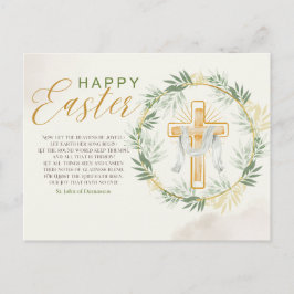 Elegant Påsk Hälsning Helg Vykort