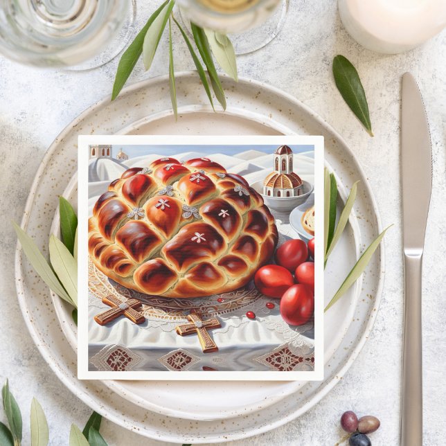 Elegant Påsk Pappersservett (Festive and fun napkin. )