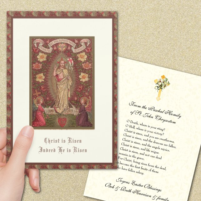 Elegant Påsk Pascha Resurrection Jesus Prayer (Skapare uppladdad)