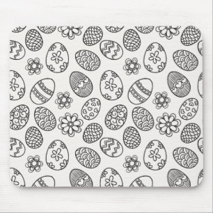 Elegant påskäggblommönster Mousepad Musmatta