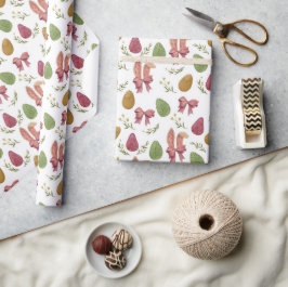 Elegant Påskhare för vattenfärgsfigursättning Presentpapper