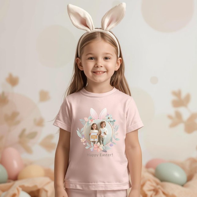 Elegant Påskharen Foto Småbarn T-Shirt (Skapare uppladdad)