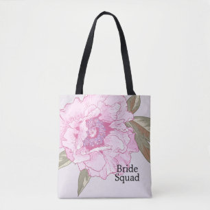 Elegant Påsklilja Blomma Bröllop Personlig Tygkasse