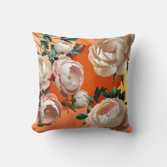 Elegant Påsklilja Kastkudde Blommig Heminredning Kudde (Framsida)
