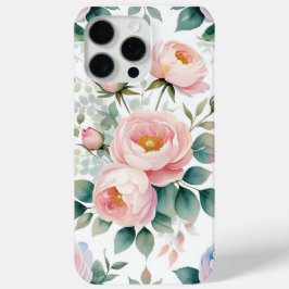 Elegant Pastel Blommigt Phone Case Design - Waterc