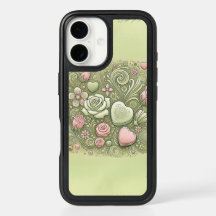 Elegant Pastel Blommigt Valentines Mobile Fodral