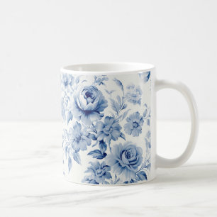 Elegant Pastel Blue Watercolor Ro Kaffemugg
