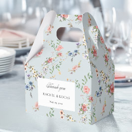 Elegant Pastel Boho Blommigt Calligraphy Presentaskar