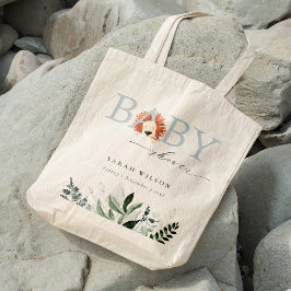 Elegant Pastel Cute Boho Lejon Foliage Baby Shower Tygkasse