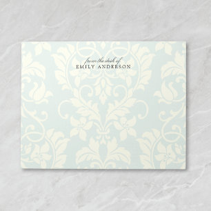 Elegant Pastel Damask från skrivbordet Anteckningsblock