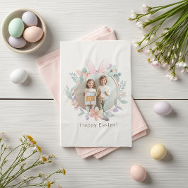 Elegant Pastel Easter Photo Kitchen Towel Kökshandduk