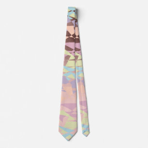 elegant Pastel färg block ro guld Slips