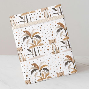 Elegant Pastel Jaguar Jungle Mönster Presentpapper
