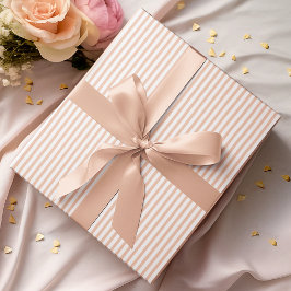 Elegant Pastel Orange Thin Rand Presentpapper