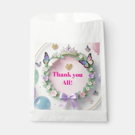 Elegant Pastel Quinceañera Favor Bags with balloon