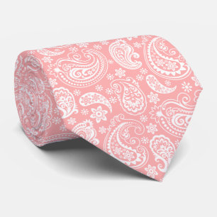 Elegant Pastel Rosa and White Vintage Paisley Slips