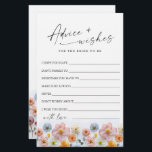 Elegant Pastel Rosa Bohemian Advice & Wises<br><div class="desc">Elegant Dusty Blue Winter Foliage Advice Card. Anpassa med bruden till namn och duschdatum. Klicka på länken "anpassa ytterligare" för ytterligare anpassning. Kontakta mig om du behöver hjälp.</div>