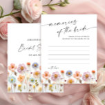 Elegant Pastel Rosa Bohemian Memories of the Bride<br><div class="desc">Anpassa med bruden till namn och duschdatum. Klicka på länken "anpassa ytterligare" för ytterligare anpassning. Kontakta mig om du behöver hjälp.</div>