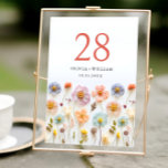 Elegant Pastel Rosa Bohemian Wildblomma Bröllop Bordsnummer<br><div class="desc">Om du vill göra ytterligare anpassningar klickar du på "Anpassa den här mallen" och sedan på "Redigera med Design Verktyg". Snyggten kan redigeras enkelt för att använda bröllop-mallar,  fler objekt finns i butiken (inbjudningar,  osa,  tackkort,  papper och dekoration). Kontakta mig om du behöver hjälp eller matchande artiklar.</div>