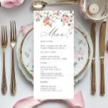 Elegant Pastel Rosa Boho Wildblomma Bröllop Meny<br><div class="desc">Om du vill göra ytterligare anpassningar klickar du på "Anpassa den här mallen" och sedan på "Redigera med Design Verktyg". Snyggten kan redigeras enkelt för att använda bröllop-mallar,  fler objekt finns i butiken (inbjudningar,  osa,  tackkort,  papper och dekoration). Kontakta mig om du behöver hjälp eller matchande artiklar.</div>