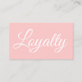 Elegant pastel rosa modernt förmånskort visitkort