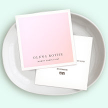 Elegant Pastel Rosa Ombre Square Telefonkort