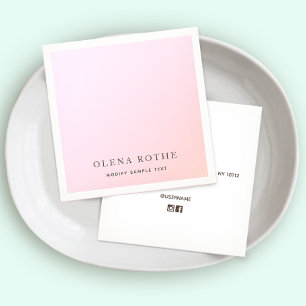Elegant Pastel Rosa Ombre Square Telefonkort
