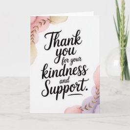 Elegant Pastel Thank You Card for Female Coworker Kort