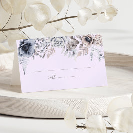 Elegant Pastel Vår Watercolor Flower Bröllop Placeringskort