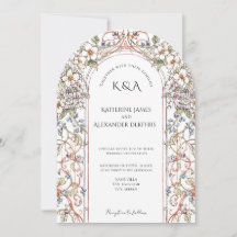 Elegant Pastel Vintage Blommigt Arch Bröllop