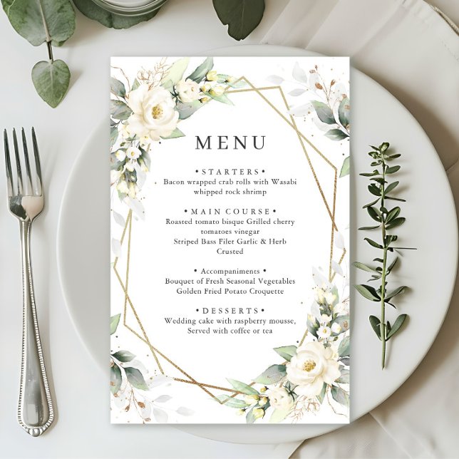 Elegant Pastel Vit ros Eucalyptus Bröllop (Skapare uppladdad)