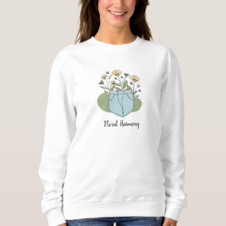 Elegant Pastell Blommig Linje Konst, Minimalistisk T Shirt