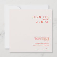 Elegant Pastell Minimal Vit och Röd Modern Enkel