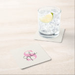 Elegant Pastell Monogram Pappersunderlägg Underlägg Papper Kvadrat<br><div class="desc">"Skydda dina ytor med stil med detta Eleganta Pastell Monogram Pappersunderlägg. Med en mjuk pastelldesign och ett personligt monogram,  lägger denna snygga och funktionella underlägg en touch av elegans till varje dukning. Perfekt för hemmet,  kontoret eller speciella tillfällen,  gör det en bra personlig gåva eller partfavor."</div>