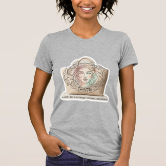 Elegant Pastell Muse Floral Linje Konst Estetik T Shirt