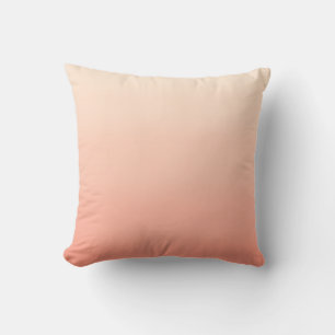 Elegant Pastell Orange Färgövergång Kudde