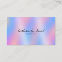 Elegant Pastell Regnbåge Estetisk AffärsKort