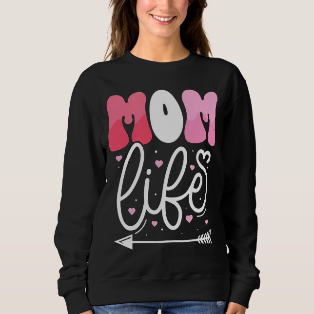 Elegant Pastell Rosa Mamma Liv Skript Design T Shirt (Framsida)