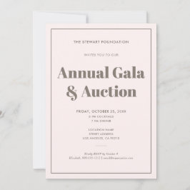 Elegant Pastell Rosa Minimalistisk Affärsevenemang Inbjudningar