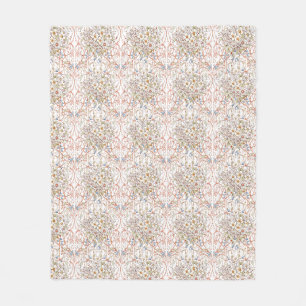 Elegant Pastell Vintage Blommig Båge Bröllop Fleecefilt